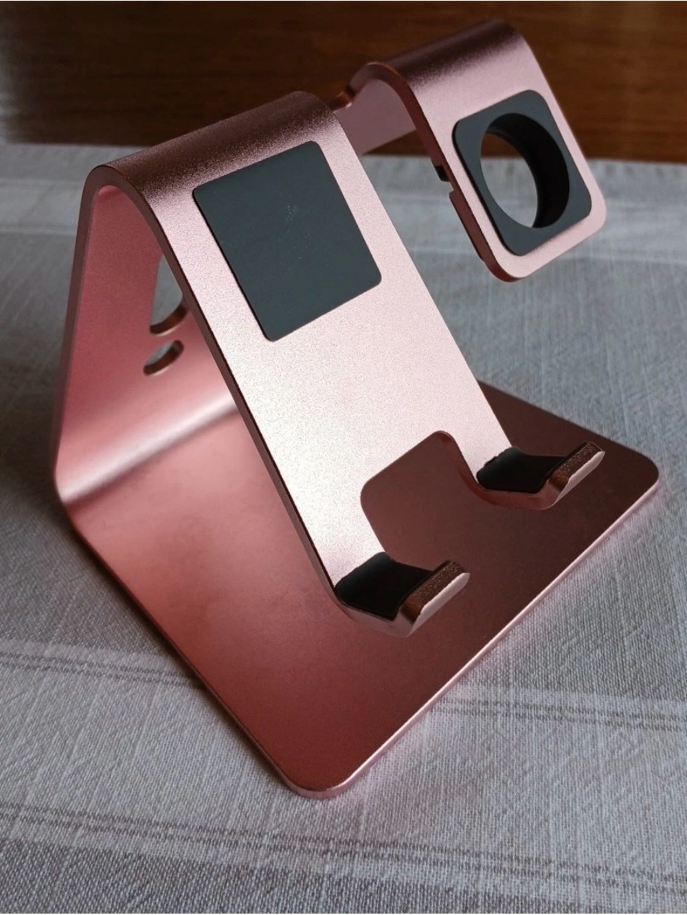 2 In 1 Universal Desktop Stand Holder For Apple Watch & Iphone Rose Gold